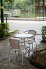 Garden seat and coffee table