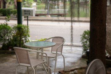Garden seat and coffee table