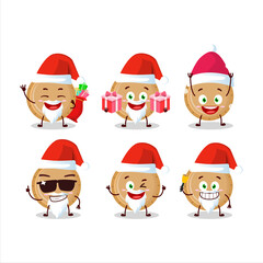 Santa Claus emoticons with plastic plate cartoon character