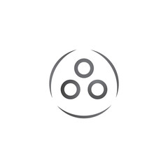 Pain rings vector illustration design template