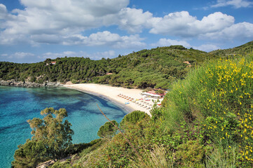 der Strand von Fetovaia auf der Insel Elba,Toskana,Mittelmeer,Italien