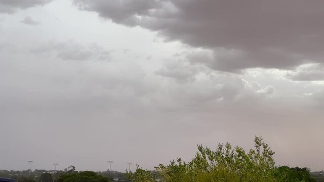 Dark and threating storm clouds rolling in
