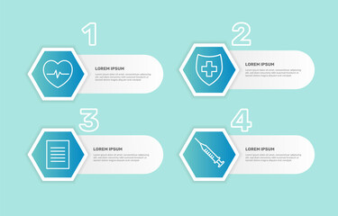 Medical infographic with icons. - Vector.