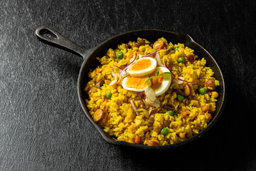カレーピラフ　Curry pilaf rice Asian style