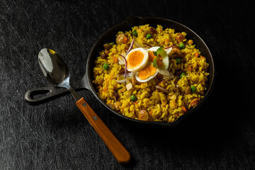 カレーピラフ　Curry pilaf rice Asian style