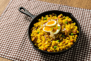 カレーピラフ　Curry pilaf rice Asian style