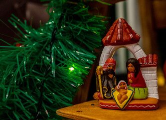 birth of the baby Jesus in dolls