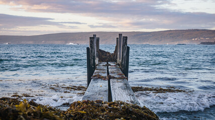 Fototapeta premium Sugarloaf Rock Jetty at sunset