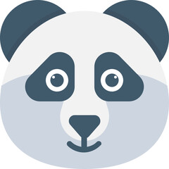 
Panda Flat Vector Icon
