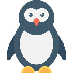 
Penguin Flat Vector Icon
