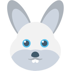 
Rabbit Flat Vector Icon
