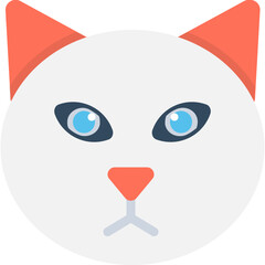 
Cat Flat Vector Icon
