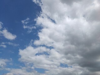 blue sky with clouds