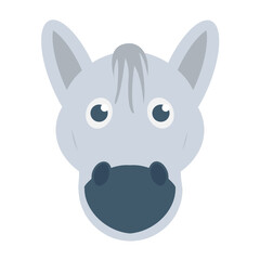 
Horse Flat Vector Icon
