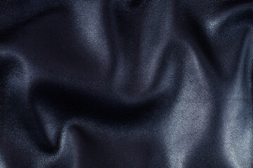Fototapeta premium Leather texture, black background, wallpaper, horizontal, no people, top view,
