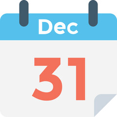 
Christmas Day Flat Vector Icon

