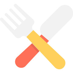 
Cutlery Flat Vector Icon 
