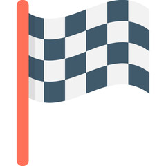 
Race Flag Flat Vector Icon 
