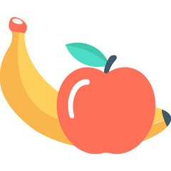 
Fruits Flat Vector Icon 
