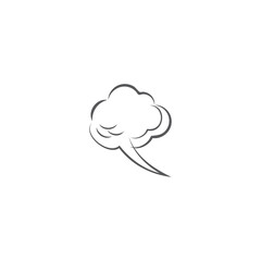 Cloud Comic Book Design Element Vector Illustration