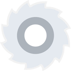 
Circular Saw Flat Vector Icon 
