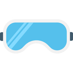 
Goggles Flat Vector Icon 
