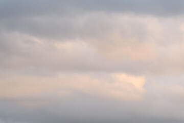Stormy cloudy sky in shades of gray as a nature background
