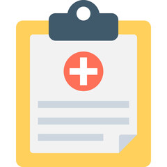 Obraz premium medical Report Flat Vector Icon 