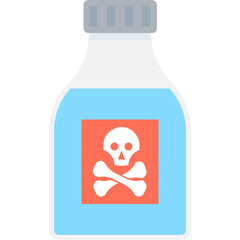 
Toxic Flat Vector Icon 
