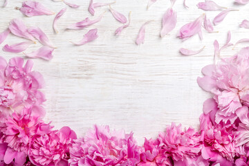 Picture with peonies