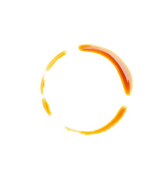 Coffee stain on white background
