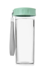 Bottle of clean water on white background