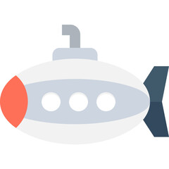 
Submarine Flat vector Icon
