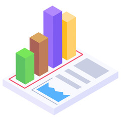 
Graphical representation of a business report
