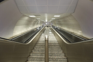 Empty stairs in a Metro Station