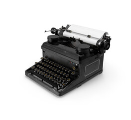 Vintage Royal Typewriter isolated on white Background
