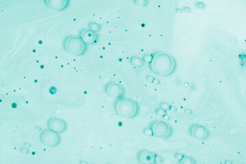 cyan painted background .Abstract fluid acrylic painting. 