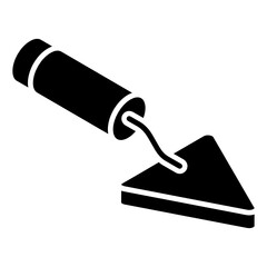 
A construction tool icon, vector design of trowel 
