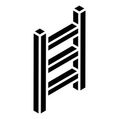 

Glyph isometric design of ladder icon
