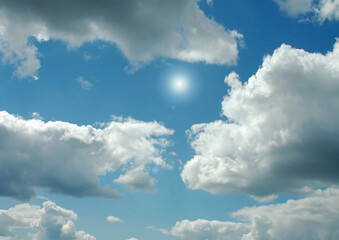 Fototapeta premium Cloudy sky background