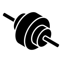 
Diode icon of glyph isometric style, battery component  
