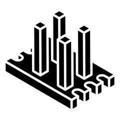 
Trendy design of computer component icon
