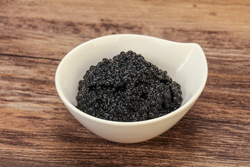 Luxury strugeon fish black caviar