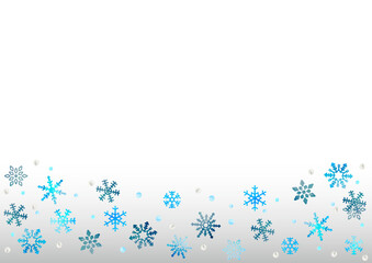 水彩　雪　結晶　冬　フレーム　背景　壁紙