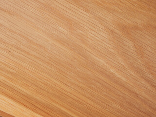 Fototapeta premium Wood texture background. Top view of vintage wooden table with cracks. Light brown surface of old knotted wood with natural color