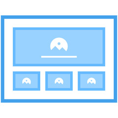 Web Layout Flat Vector