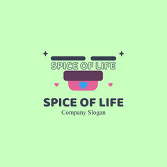 Spice of Life Aesthetic Concept Vector Logo Design