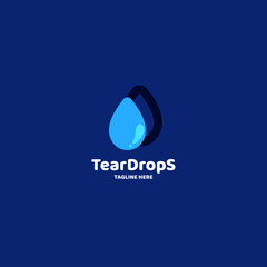 Teardrops Water Drop Creative Design Logo Vector