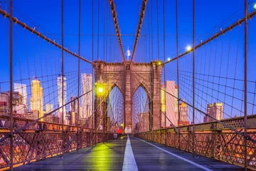 Afwasbaar Fotobehang Brooklyn Bridge Brooklyn Bridge New York