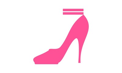 Pink High heel illustration vector